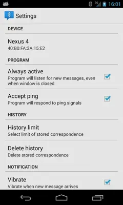 Bluetooth Chat android App screenshot 0