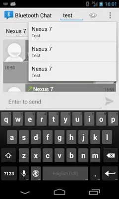 Bluetooth Chat android App screenshot 1